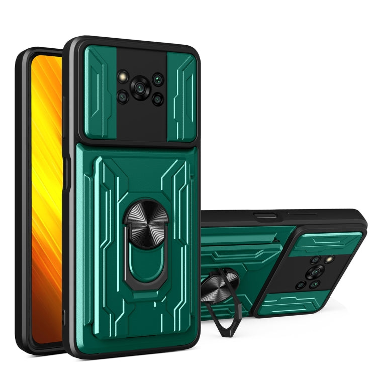 For Xiaomi Poco X3 Sliding Camshield Card Phone Case