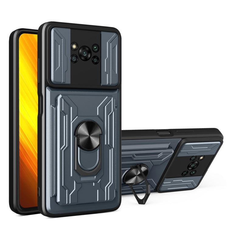 For Xiaomi Poco X3 Sliding Camshield Card Phone Case