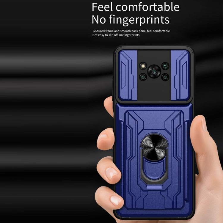 For Xiaomi Poco X3 Sliding Camshield Card Phone Case