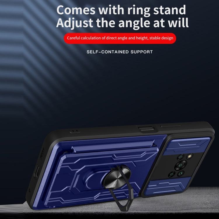 For Xiaomi Poco X3 Sliding Camshield Card Phone Case