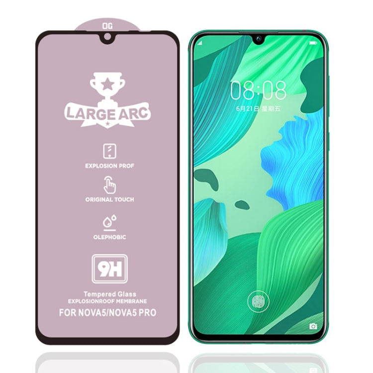 For Huawei nova 5 9H HD High Alumina Full Screen Tempered Glass Film