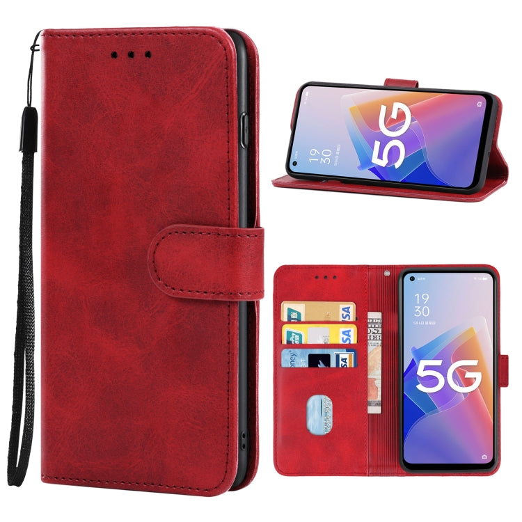 For OPPO A96 4G / A36 4G / A76 4G / K10 4G Leather Phone Case