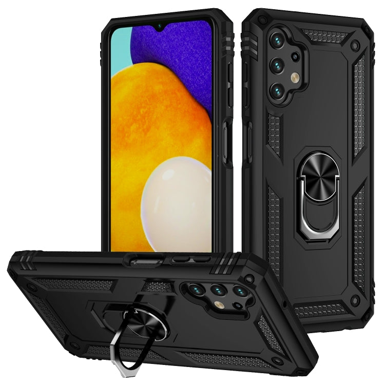 For Samsung Galaxy A13 4G Shockproof TPU + PC Phone Case with Holder