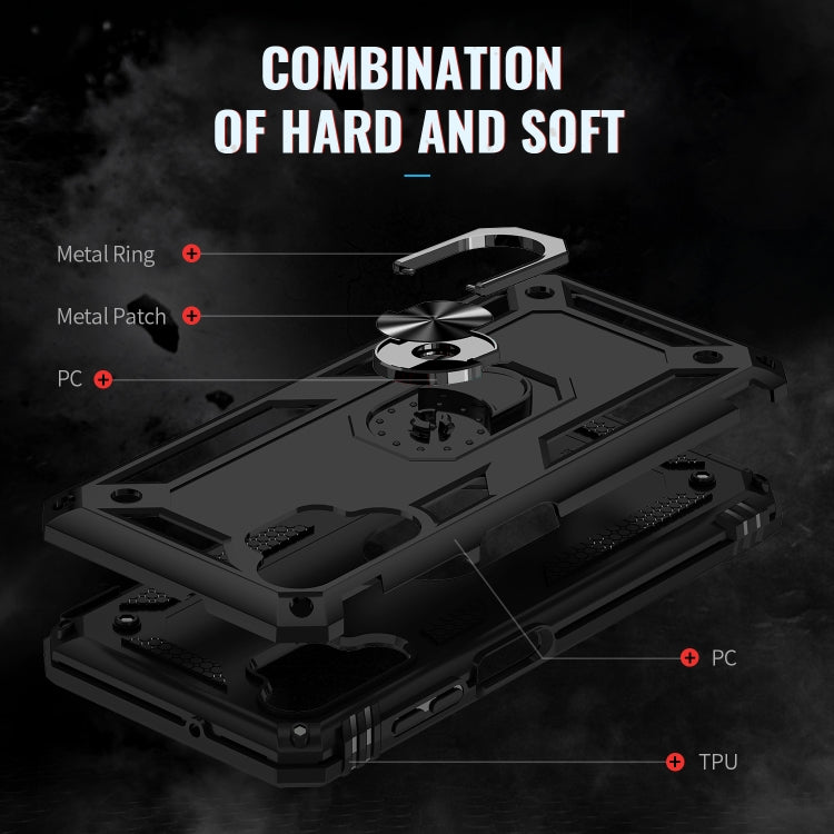 For Samsung Galaxy A13 4G Shockproof TPU + PC Phone Case with Holder