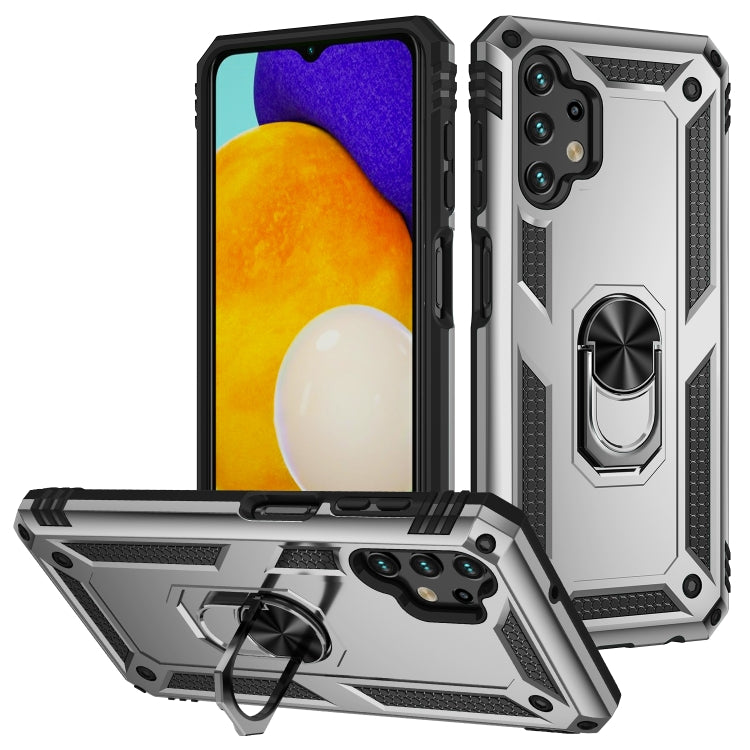 For Samsung Galaxy A13 4G Shockproof TPU + PC Phone Case with Holder