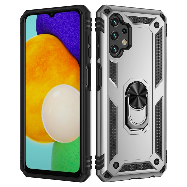 For Samsung Galaxy A13 4G Shockproof TPU + PC Phone Case with Holder