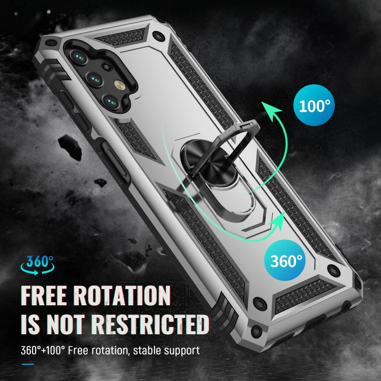 For Samsung Galaxy A13 4G Shockproof TPU + PC Phone Case with Holder