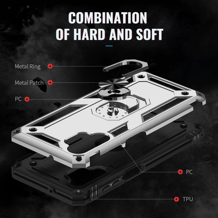 For Samsung Galaxy A13 4G Shockproof TPU + PC Phone Case with Holder