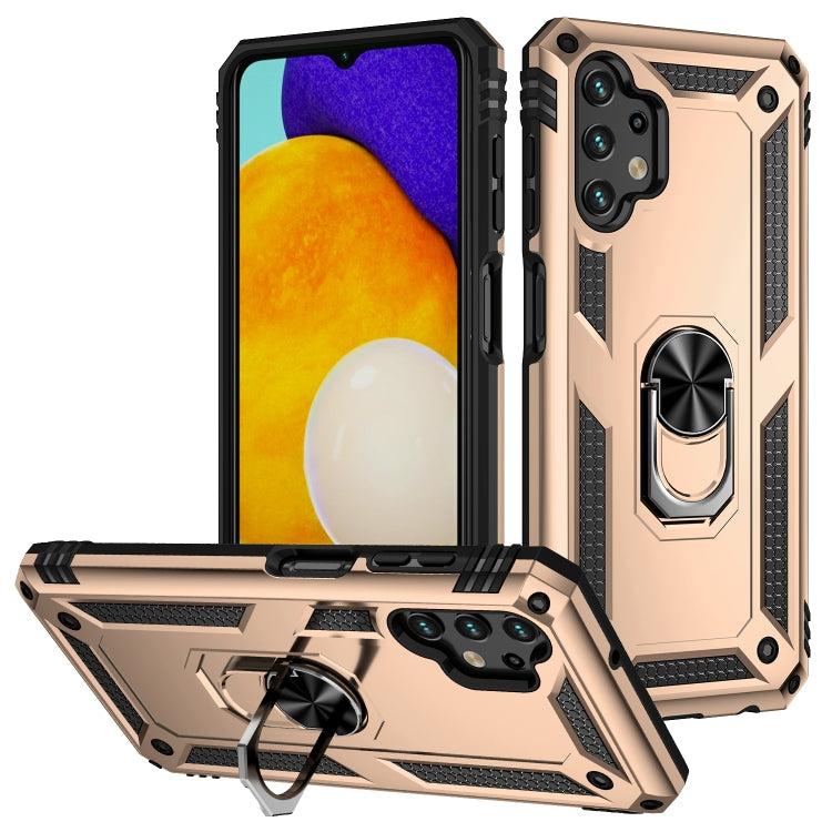 For Samsung Galaxy A13 4G Shockproof TPU + PC Phone Case with Holder