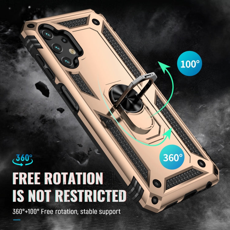 For Samsung Galaxy A13 4G Shockproof TPU + PC Phone Case with Holder