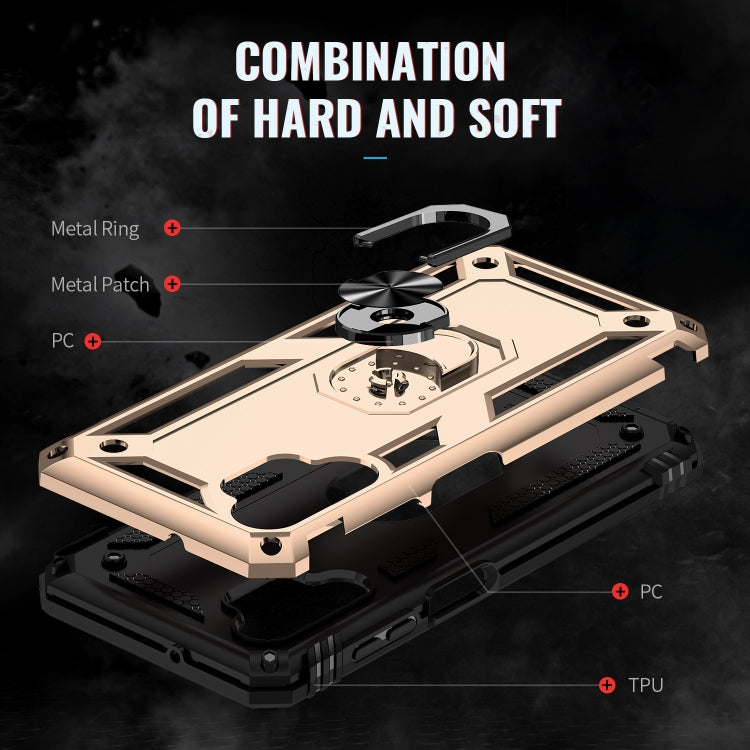 For Samsung Galaxy A13 4G Shockproof TPU + PC Phone Case with Holder