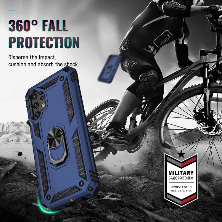 For Samsung Galaxy A13 4G Shockproof TPU + PC Phone Case with Holder