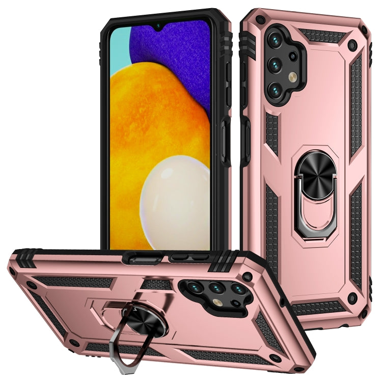 For Samsung Galaxy A13 4G Shockproof TPU + PC Phone Case with Holder