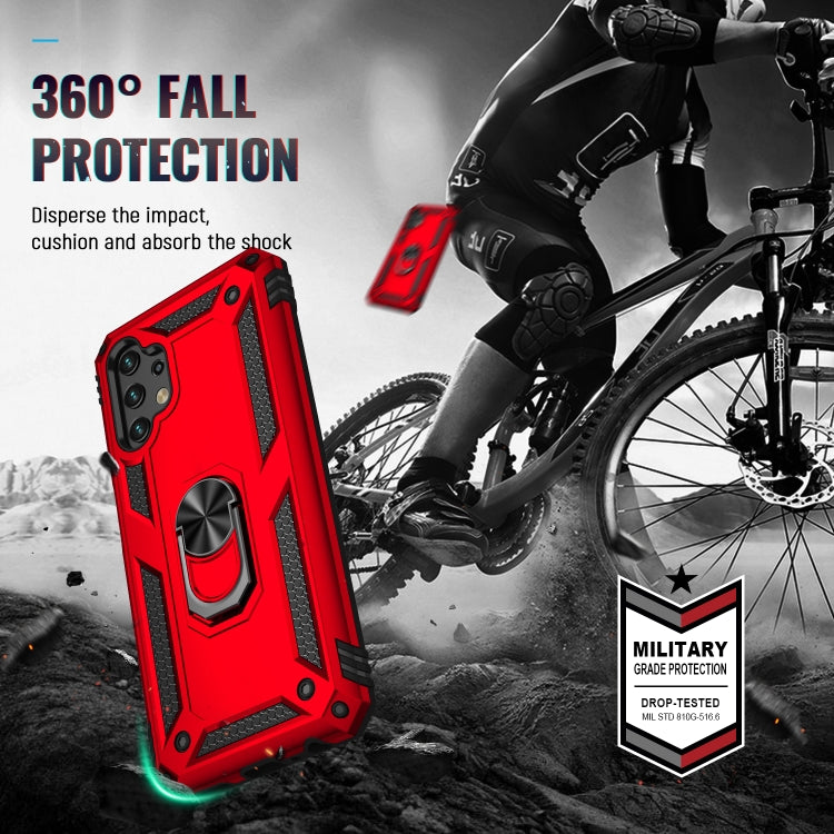 For Samsung Galaxy A13 4G Shockproof TPU + PC Phone Case with Holder