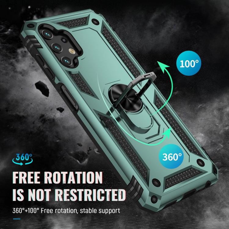 For Samsung Galaxy A13 4G Shockproof TPU + PC Phone Case with Holder