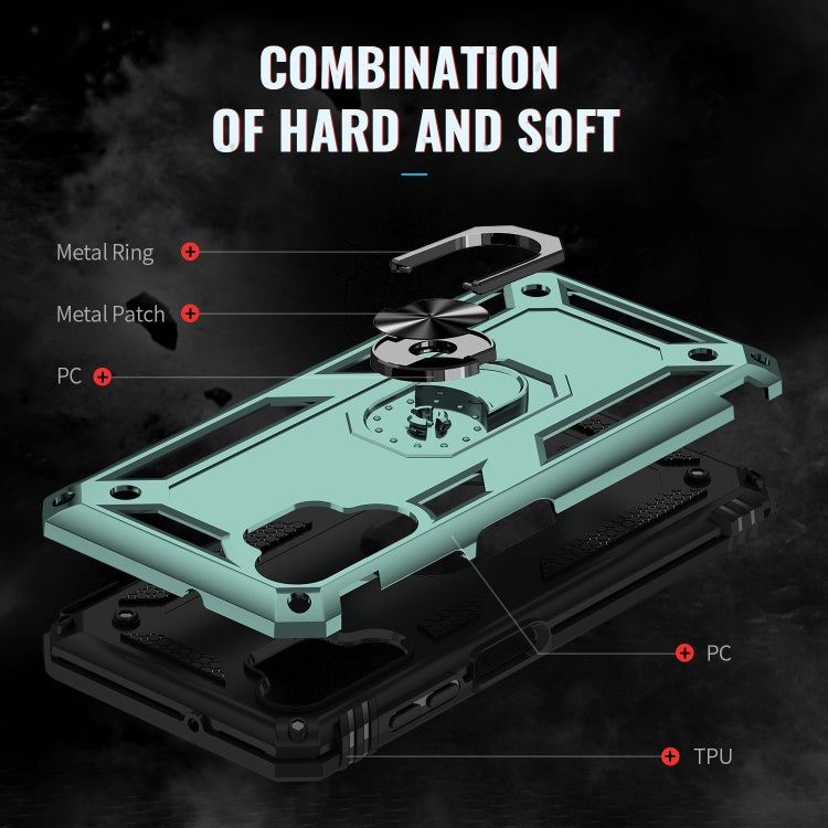 For Samsung Galaxy A13 4G Shockproof TPU + PC Phone Case with Holder