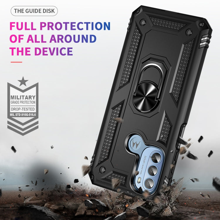 For Motorola Moto G31 / G41 Shockproof TPU + PC Phone Case with Holder