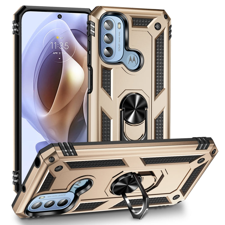 For Motorola Moto G31 / G41 Shockproof TPU + PC Phone Case with Holder