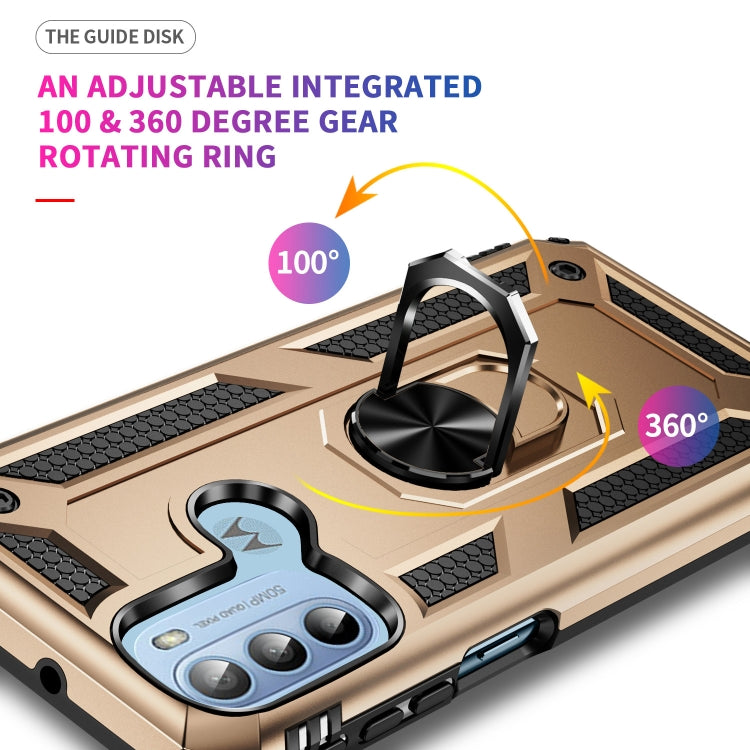 For Motorola Moto G31 / G41 Shockproof TPU + PC Phone Case with Holder