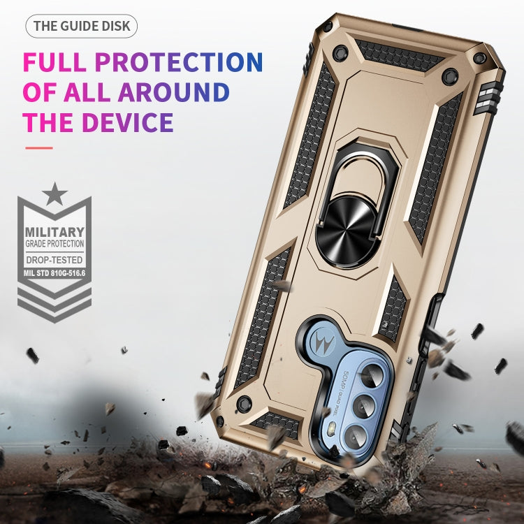 For Motorola Moto G31 / G41 Shockproof TPU + PC Phone Case with Holder