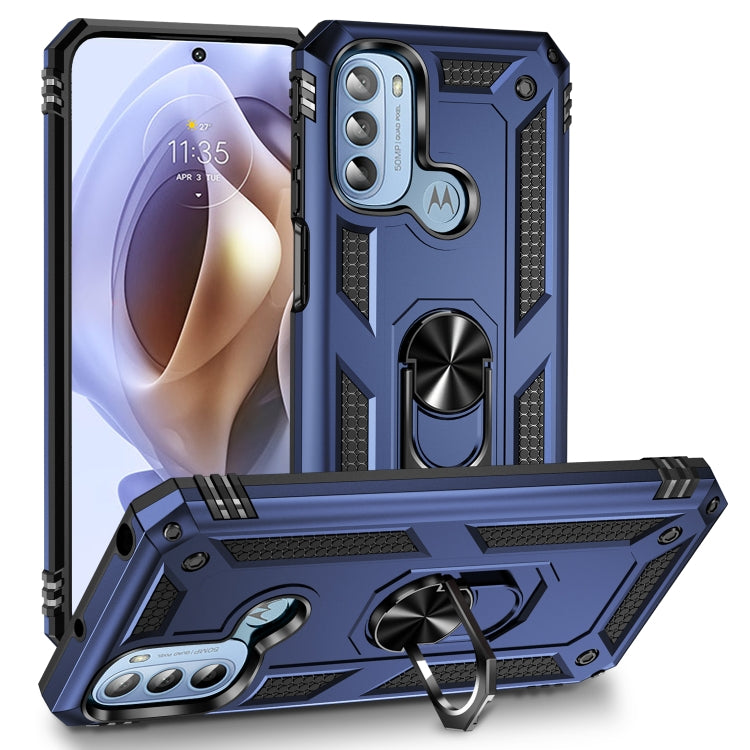 For Motorola Moto G31 / G41 Shockproof TPU + PC Phone Case with Holder