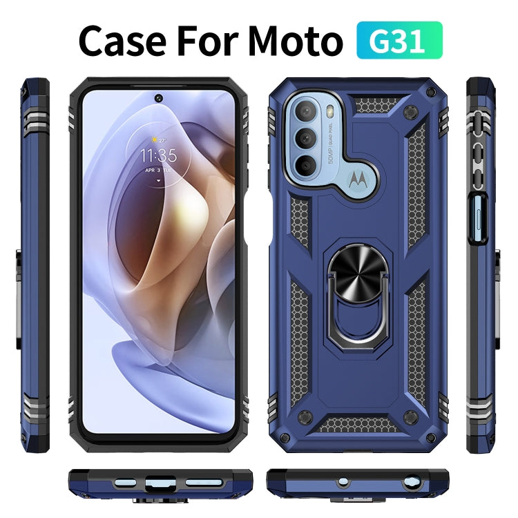 For Motorola Moto G31 / G41 Shockproof TPU + PC Phone Case with Holder