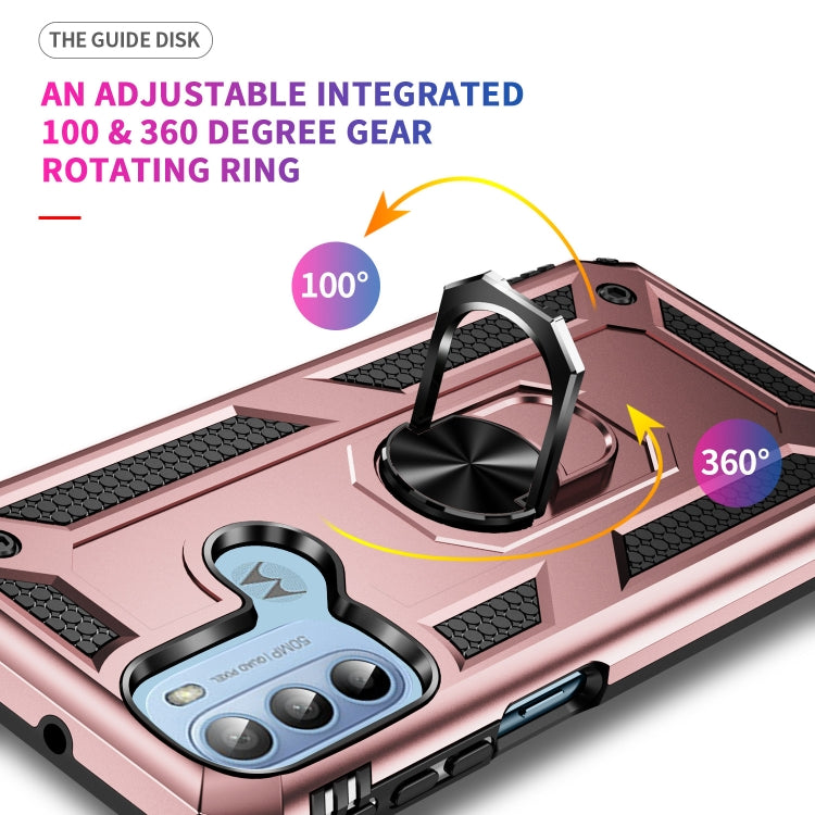For Motorola Moto G31 / G41 Shockproof TPU + PC Phone Case with Holder