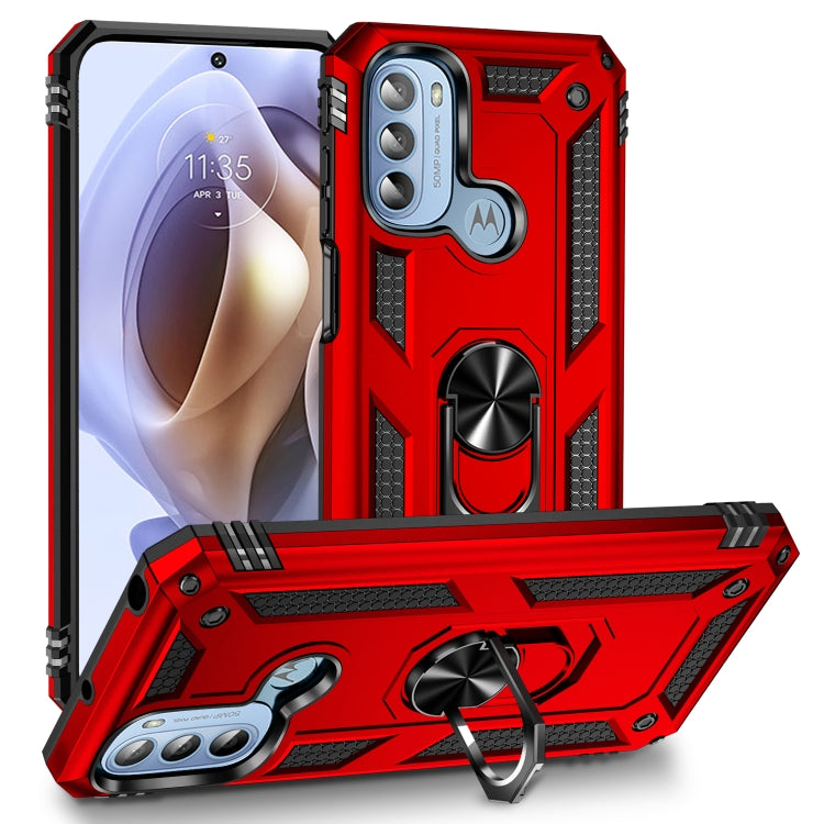 For Motorola Moto G31 / G41 Shockproof TPU + PC Phone Case with Holder