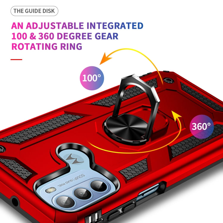 For Motorola Moto G31 / G41 Shockproof TPU + PC Phone Case with Holder