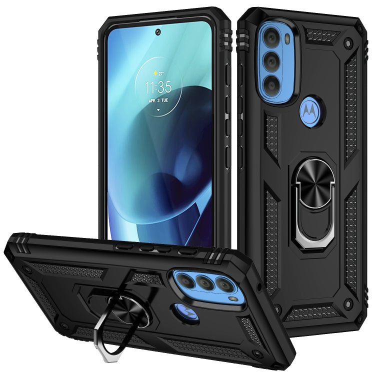 For Motorola Moto G71 5G Shockproof TPU + PC Phone Case with Holder