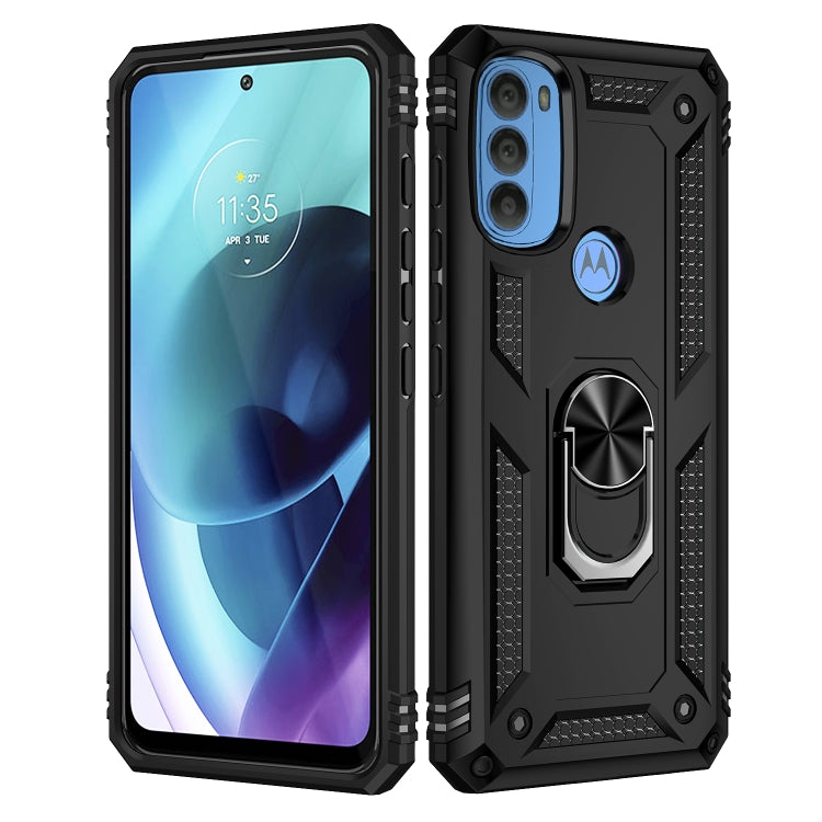 For Motorola Moto G71 5G Shockproof TPU + PC Phone Case with Holder