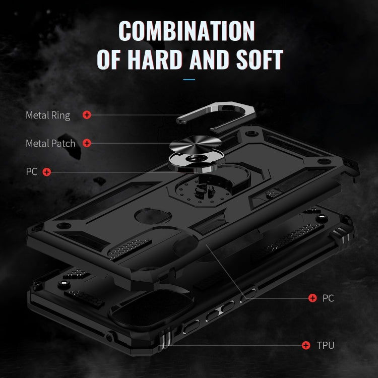 For Motorola Moto G71 5G Shockproof TPU + PC Phone Case with Holder