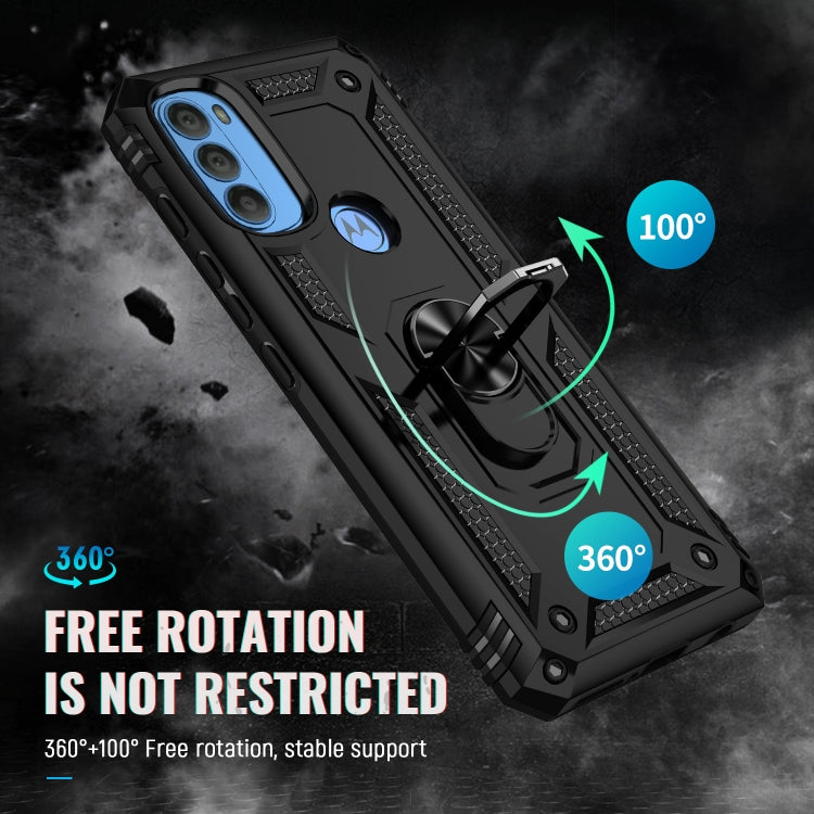 For Motorola Moto G71 5G Shockproof TPU + PC Phone Case with Holder