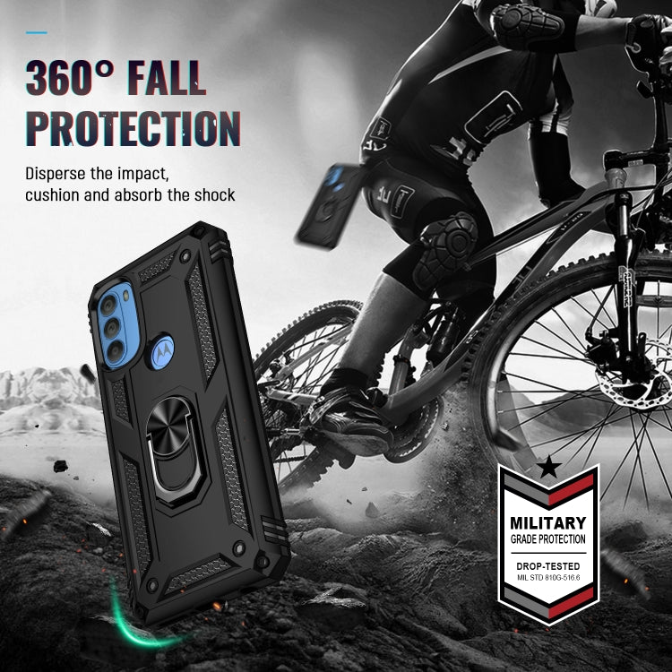 For Motorola Moto G71 5G Shockproof TPU + PC Phone Case with Holder