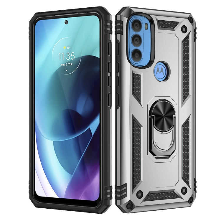 For Motorola Moto G71 5G Shockproof TPU + PC Phone Case with Holder
