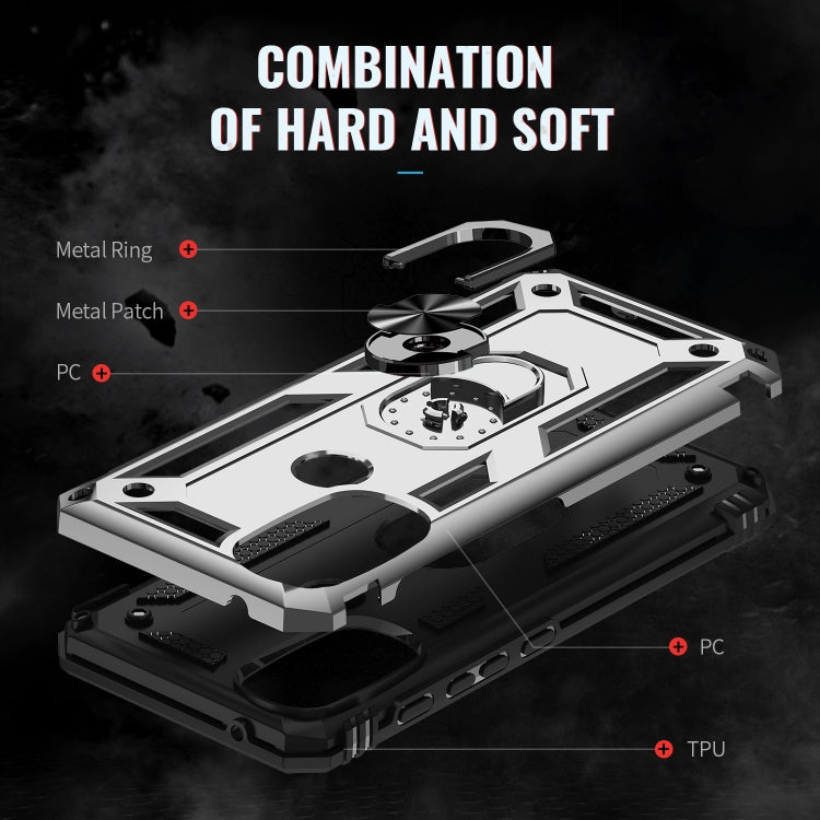For Motorola Moto G71 5G Shockproof TPU + PC Phone Case with Holder