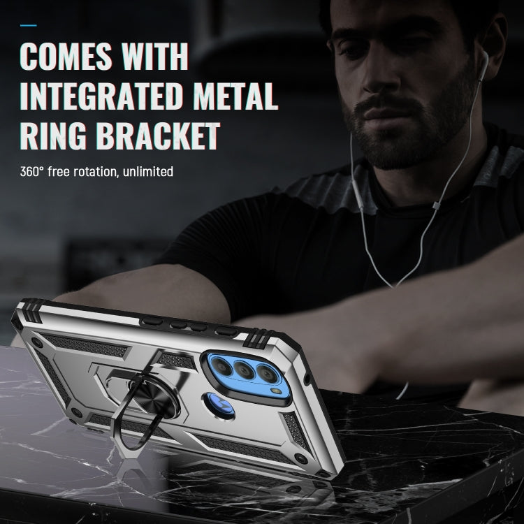 For Motorola Moto G71 5G Shockproof TPU + PC Phone Case with Holder