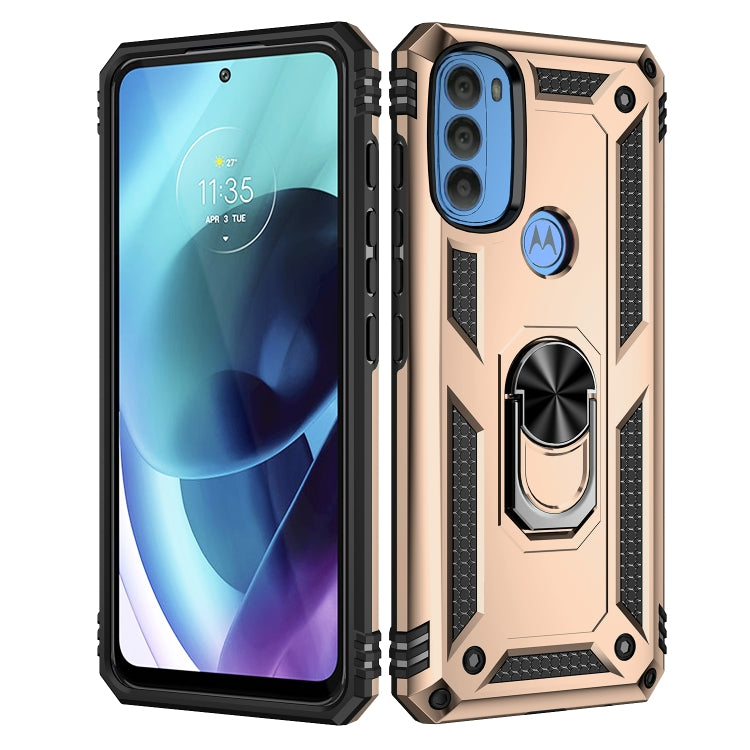 For Motorola Moto G71 5G Shockproof TPU + PC Phone Case with Holder