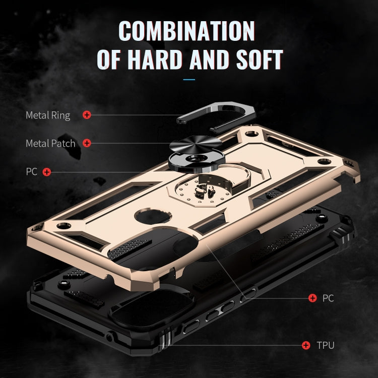 For Motorola Moto G71 5G Shockproof TPU + PC Phone Case with Holder