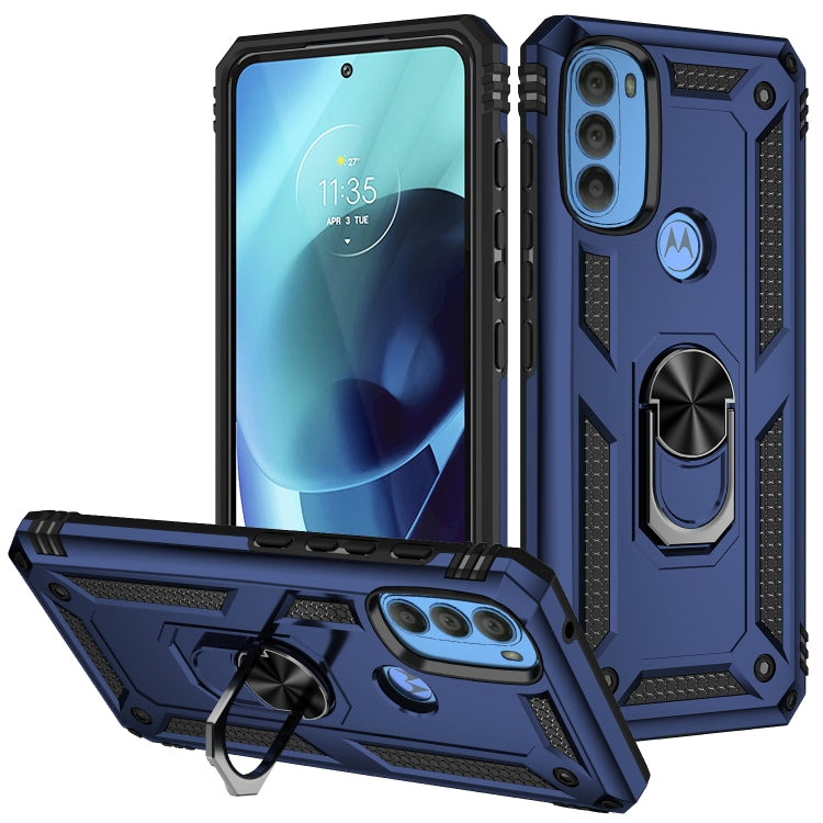 For Motorola Moto G71 5G Shockproof TPU + PC Phone Case with Holder