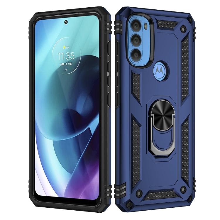 For Motorola Moto G71 5G Shockproof TPU + PC Phone Case with Holder