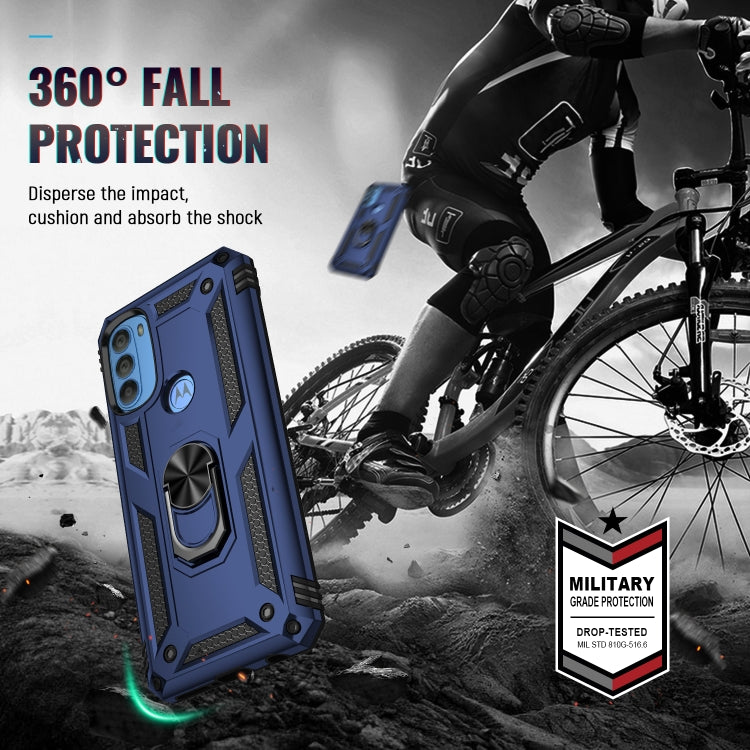 For Motorola Moto G71 5G Shockproof TPU + PC Phone Case with Holder
