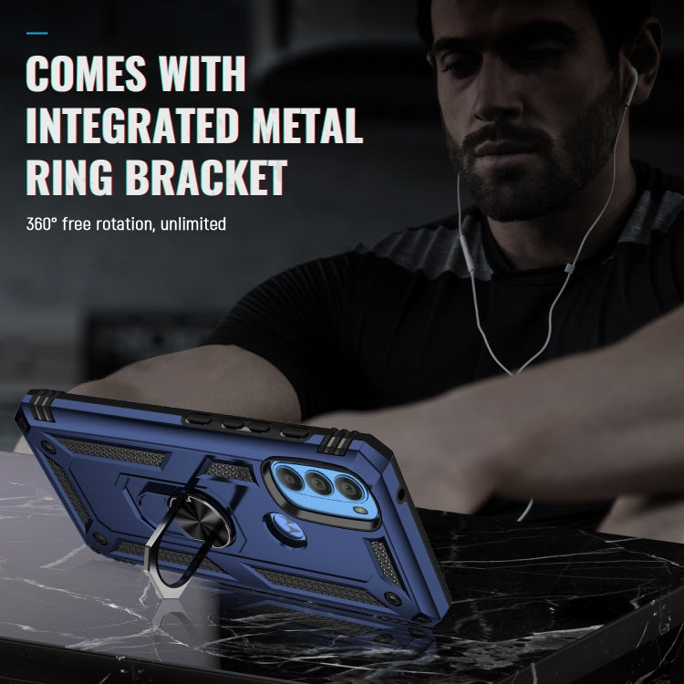 For Motorola Moto G71 5G Shockproof TPU + PC Phone Case with Holder
