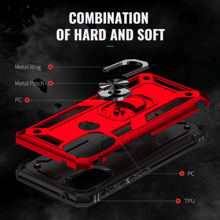 For Motorola Moto G71 5G Shockproof TPU + PC Phone Case with Holder