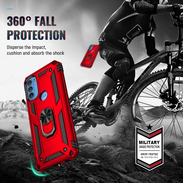 For Motorola Moto G71 5G Shockproof TPU + PC Phone Case with Holder