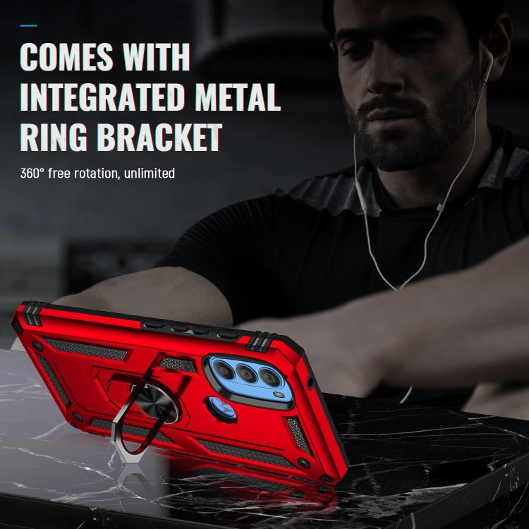For Motorola Moto G71 5G Shockproof TPU + PC Phone Case with Holder