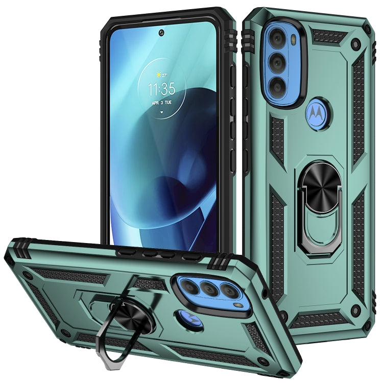 For Motorola Moto G71 5G Shockproof TPU + PC Phone Case with Holder