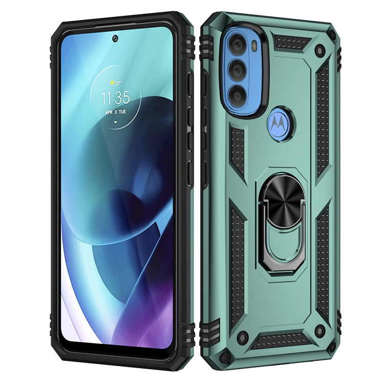 For Motorola Moto G71 5G Shockproof TPU + PC Phone Case with Holder
