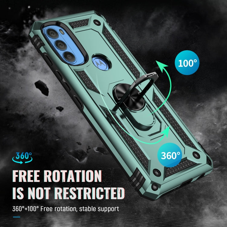 For Motorola Moto G71 5G Shockproof TPU + PC Phone Case with Holder
