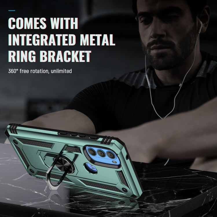 For Motorola Moto G71 5G Shockproof TPU + PC Phone Case with Holder